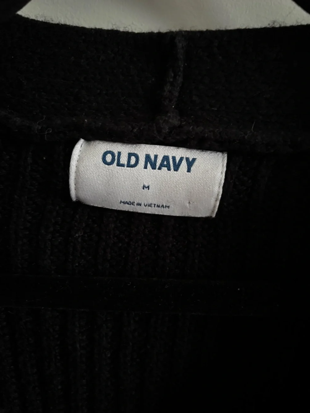 Old Navy Black Ribbed Button Cardigan Sweater - Picture 2 of 3